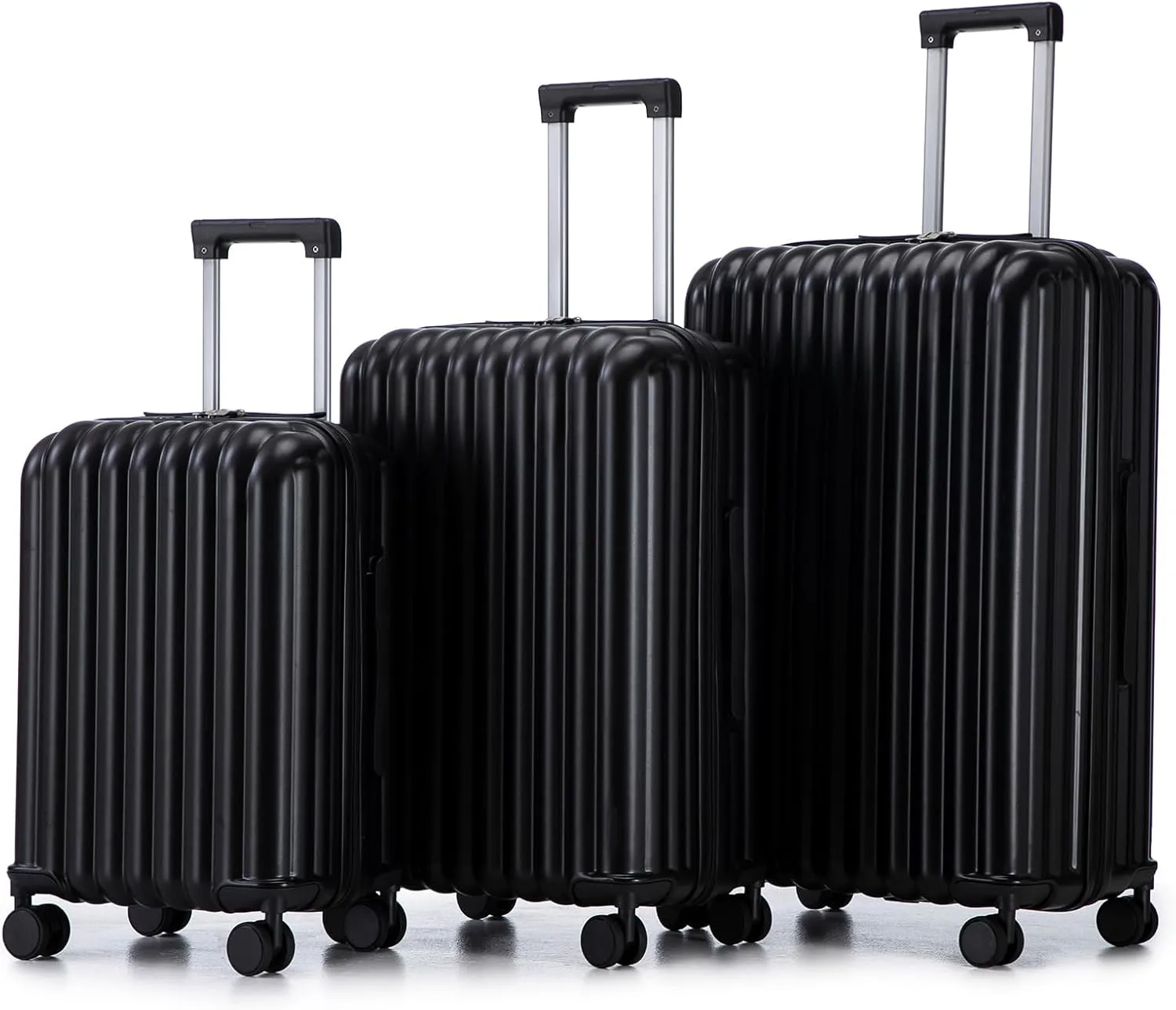 Spinner Wheel Luggage for Stress-Free Travel, Features USB Port & Cup Holder, On-the-Go Comfort, Black