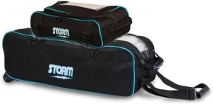 Storm Tournament 3 Ball Deluxe Tote Roller- Black/Blue