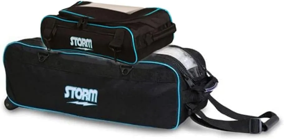 Storm Tournament 3 Ball Deluxe Tote Roller- Black/Blue
