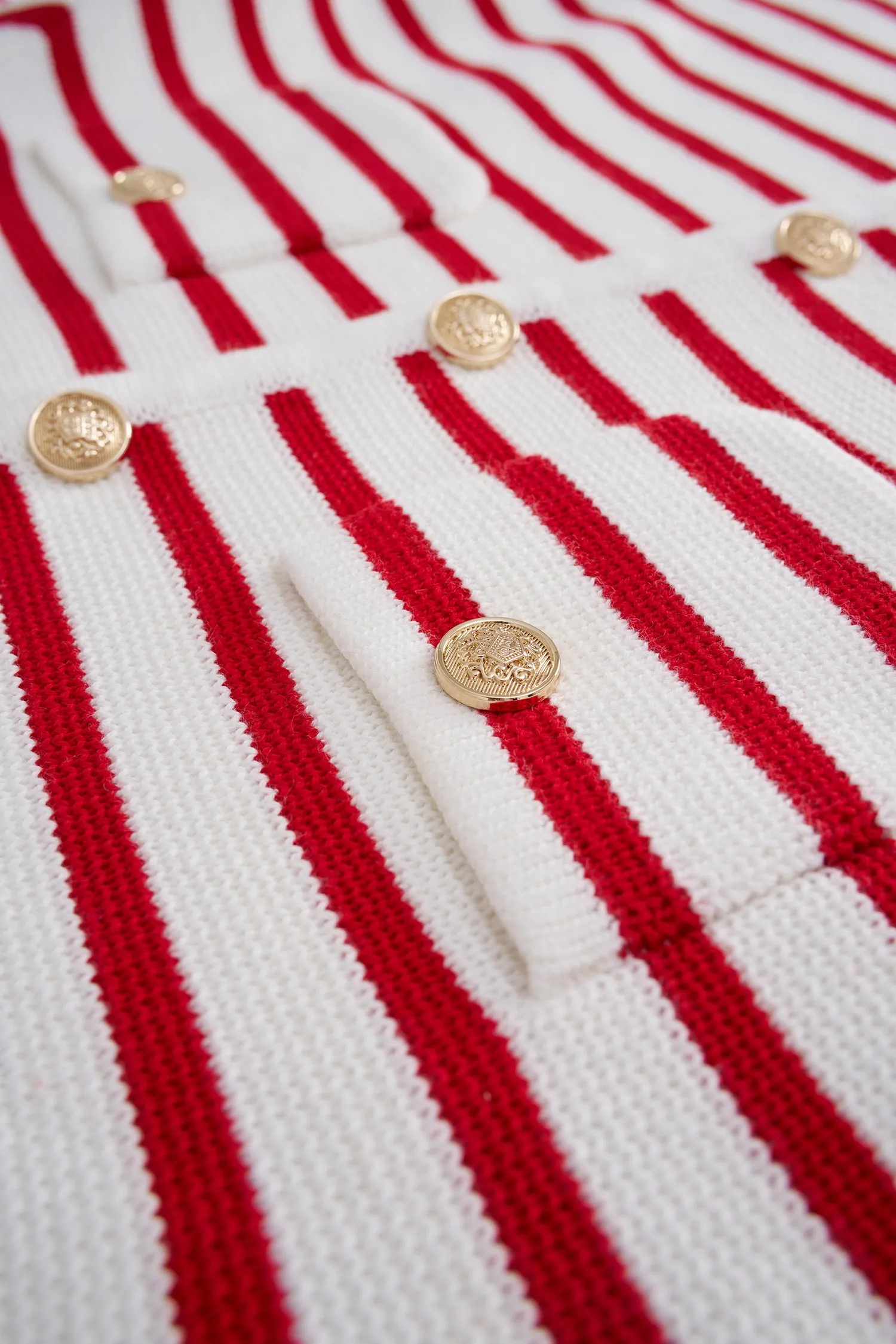 Striped Button Cardigan | Ema&Carla