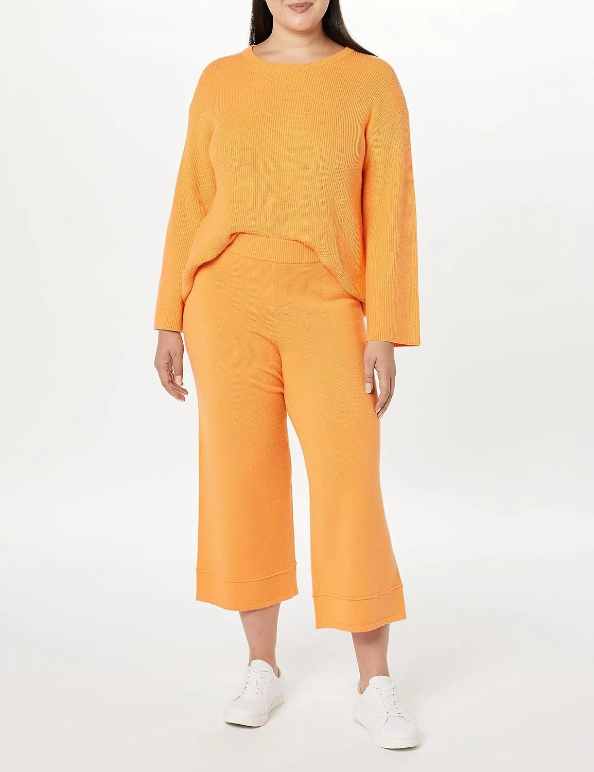 The Drop Women's Bernadette Pull-on Loose-fit Cropped Sweater Pant