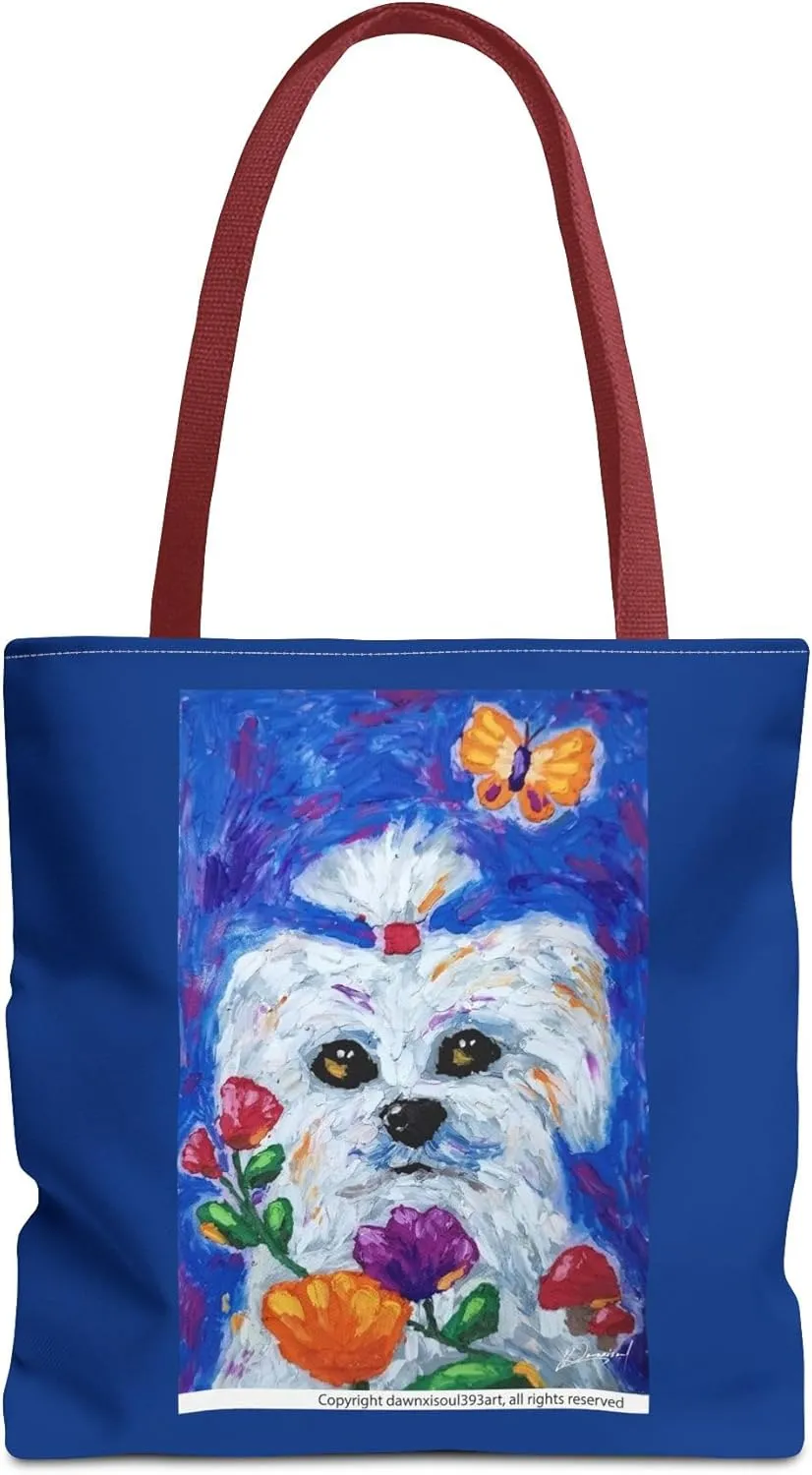 Tote Bag (AOP) designer Grocery Bags Cute Pet Design Foldable Reusable Bags for Gym beach gear teenager girl