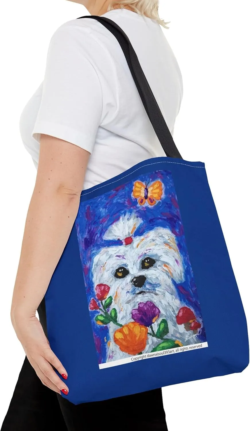 Tote Bag (AOP) designer Grocery Bags Cute Pet Design Foldable Reusable Bags for Gym beach gear teenager girl