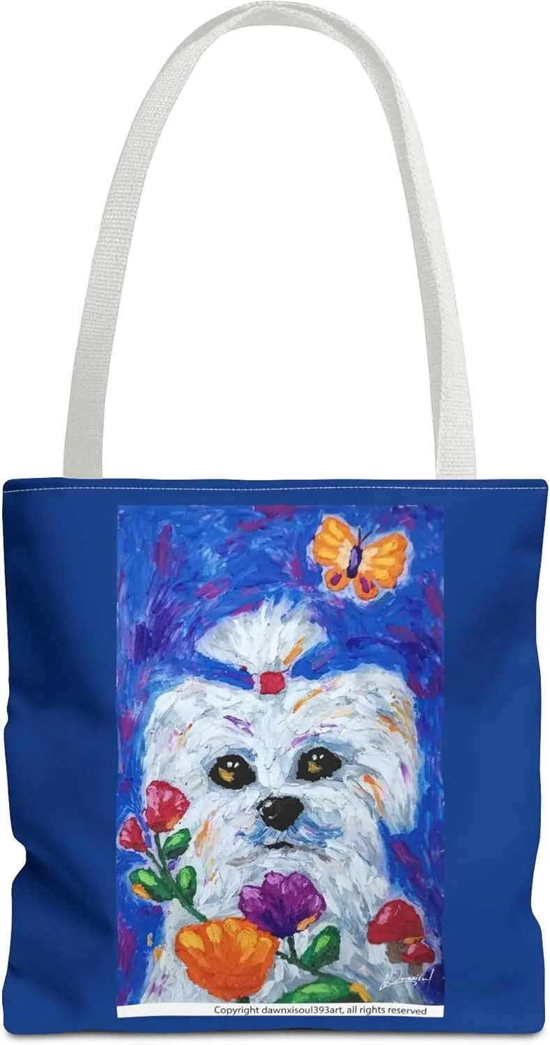 Tote Bag (AOP) designer Grocery Bags Cute Pet Design Foldable Reusable Bags for Gym beach gear teenager girl