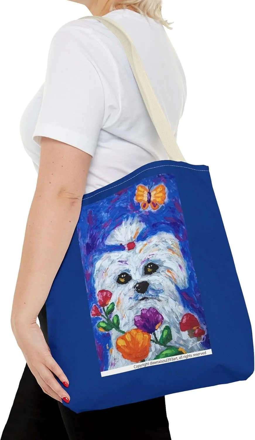 Tote Bag (AOP) designer Grocery Bags Cute Pet Design Foldable Reusable Bags for Gym beach gear teenager girl