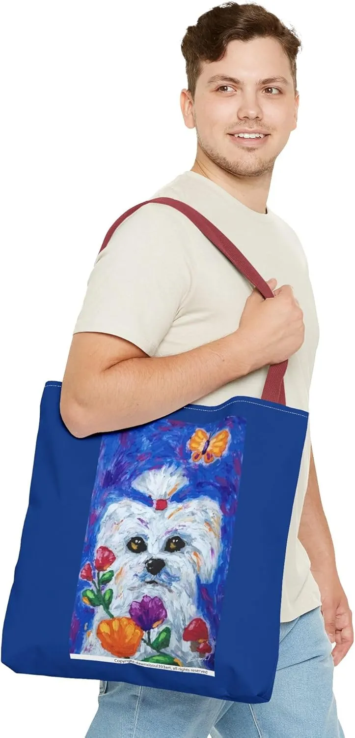 Tote Bag (AOP) designer Grocery Bags Cute Pet Design Foldable Reusable Bags for Gym beach gear teenager girl