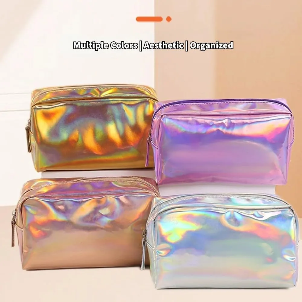 Travel Makeup Bag, Waterproof Toiletry Bag Large Capacity Cosmetic Bag Simplistic with Handles, Makeup Organizer, Swimming Bag (Purple)