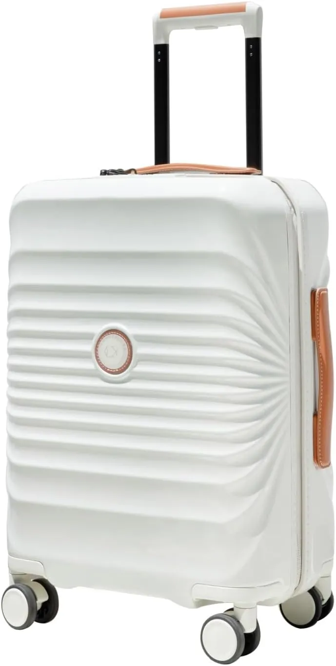 Travelhouse Luggage Suitcase with Spinner Wheels 24-Inch Hardside Checked Luggage with USB Charging Port & TSA Lock Lightweight PC