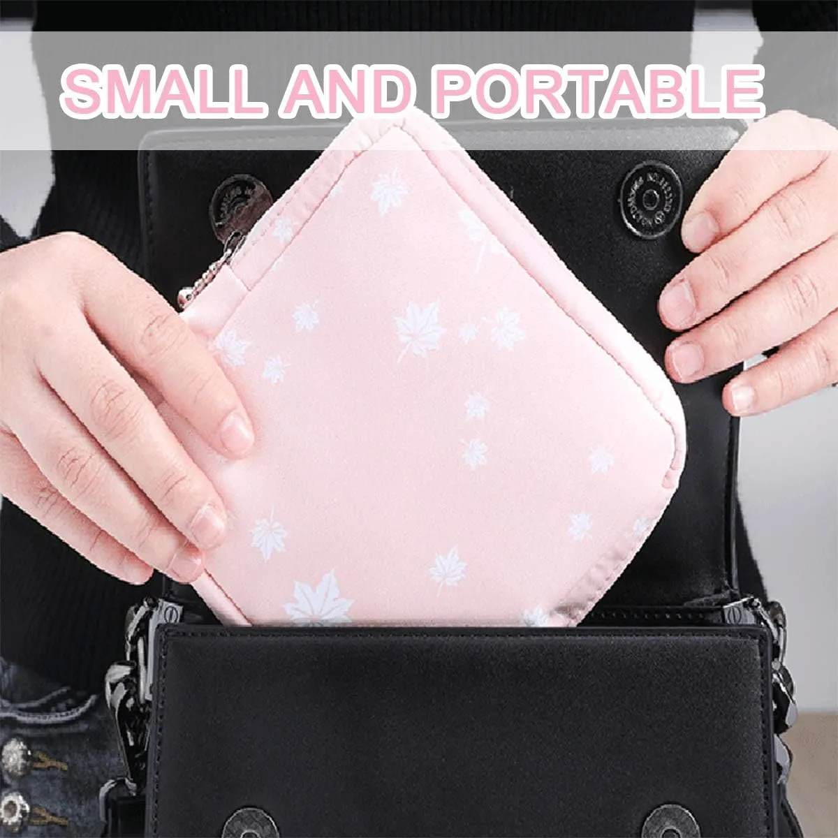 Tuciyke Sanitary Napkin Storage Bag,2pcs Cotton Cloth Portable Sanitary Storage bag with Zipper 5x5 inches First Period Bag for Girls/Ladies/Women(Cactus)