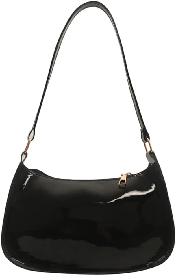Unique PU Leather Armpit Shoulder Bag Underarm Purse Retro Inspired Satchel Clutch for Women Evening Use