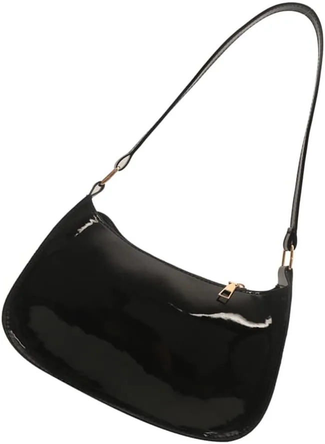 Unique PU Leather Armpit Shoulder Bag Underarm Purse Retro Inspired Satchel Clutch for Women Evening Use