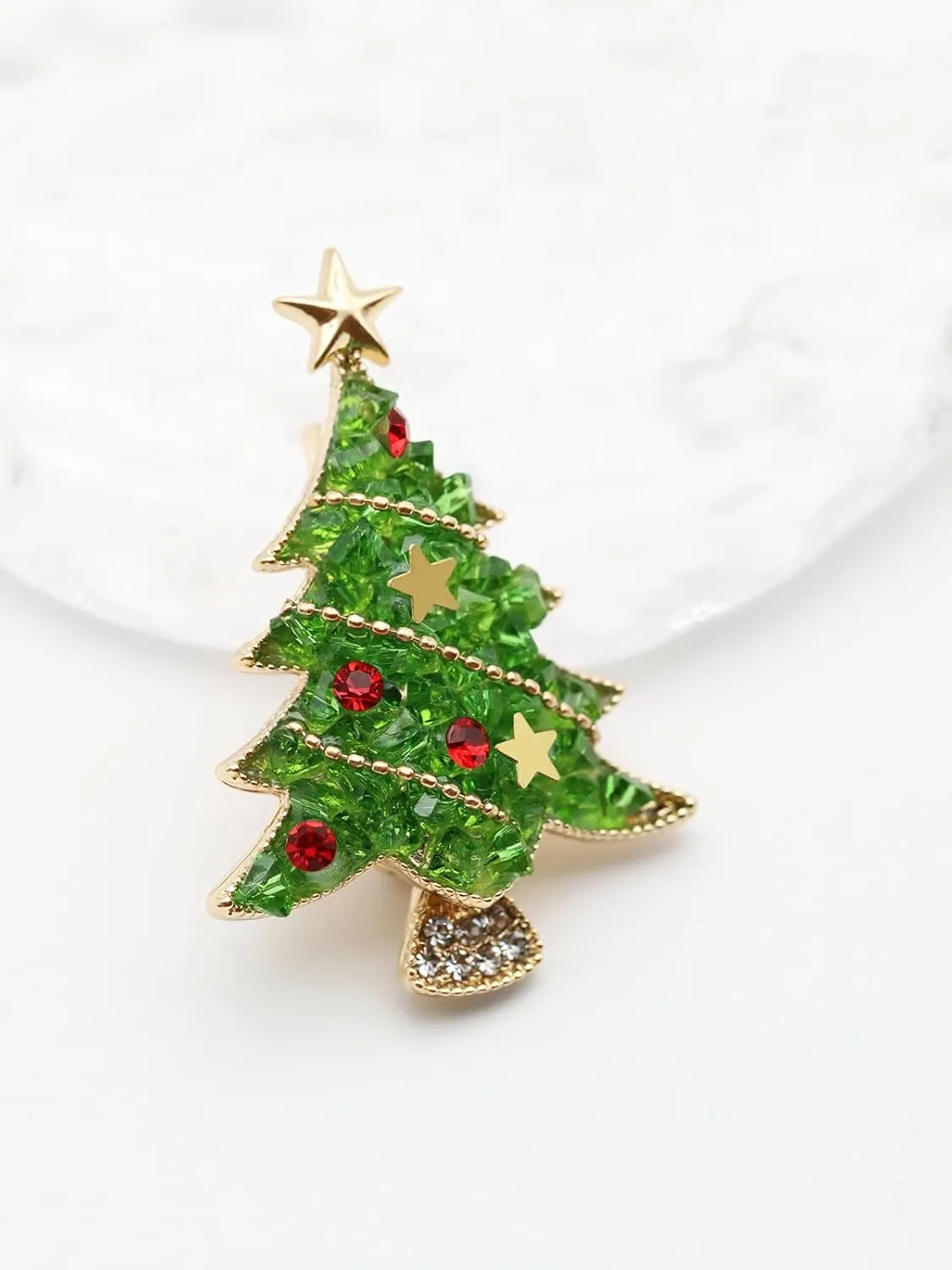 Unisex Christmas Brooch Pin, Holiday Brooch for Women & Men, Sweater Coat Cloak Pin