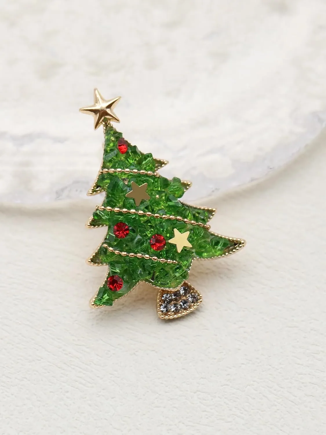 Unisex Christmas Brooch Pin, Holiday Brooch for Women & Men, Sweater Coat Cloak Pin