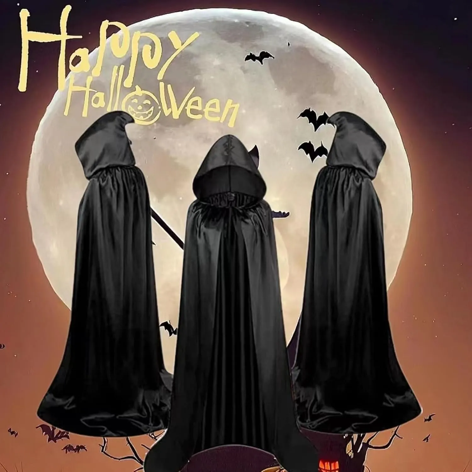 Unisex Halloween Christmas Cloak, Kids Halloween Cloak Set for Festive, Soft Creative Fashionable Witch Cape