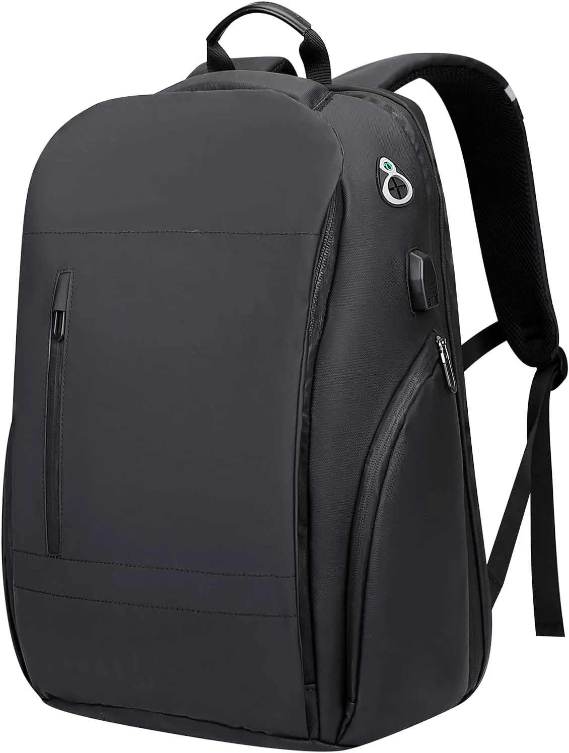 WITZMAN Laptop Backpack for Men Large Work Business backpack Water-resistant Travel backpack Fit 16 Inch Laptop(BN007 Black)