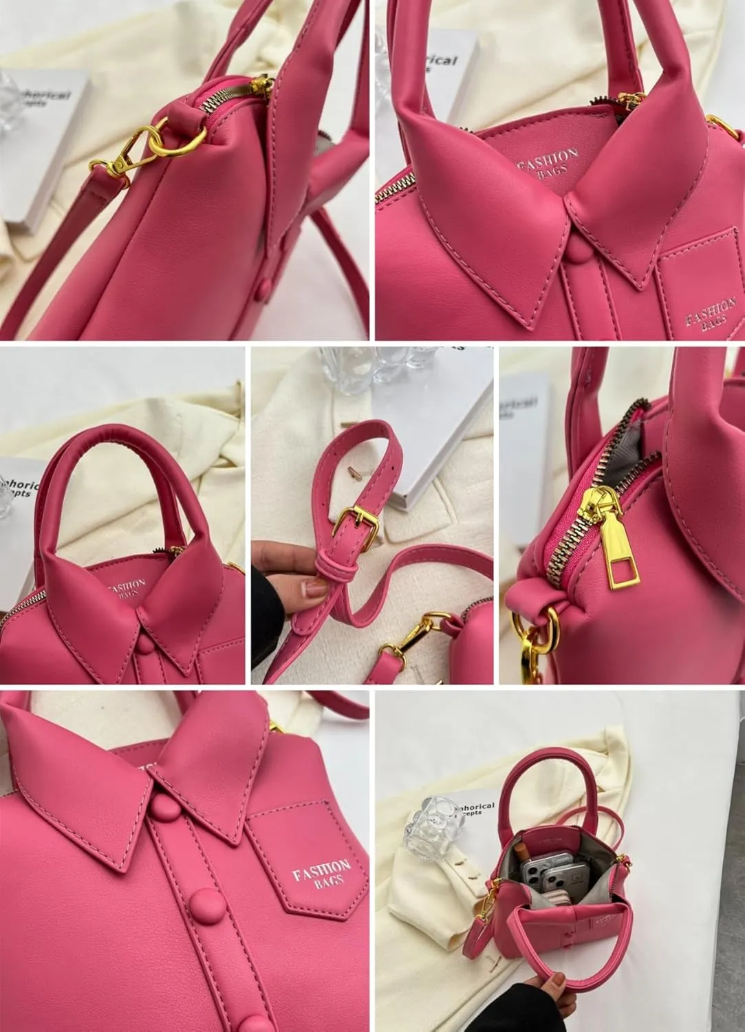 Women Shirt Shaped Satchel PU Leather Shoulder Bag Unique Crossbody Clutch Handbags Ladies Evening Purse Cute Jacket Bag
