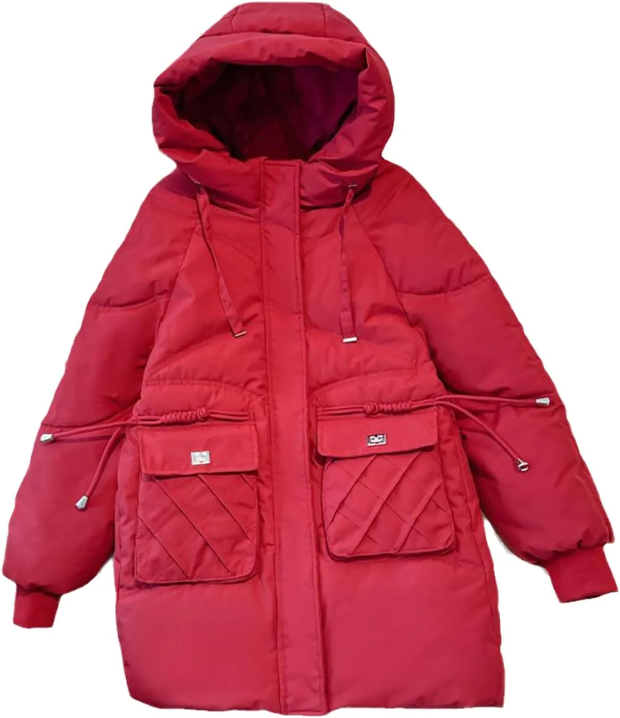 Women Winter Puffer Jacket Women Overcoat Hooded Casual Loose Warm Parkas Thick Down Cotton Padded Coat