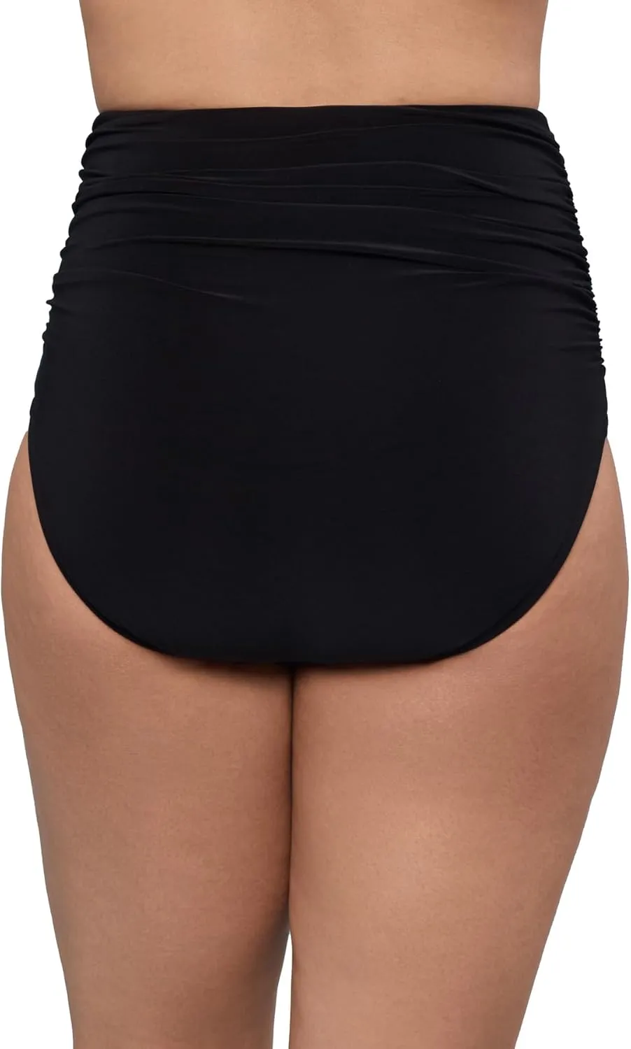 Women's Shirred High Waist Control Swim Brief