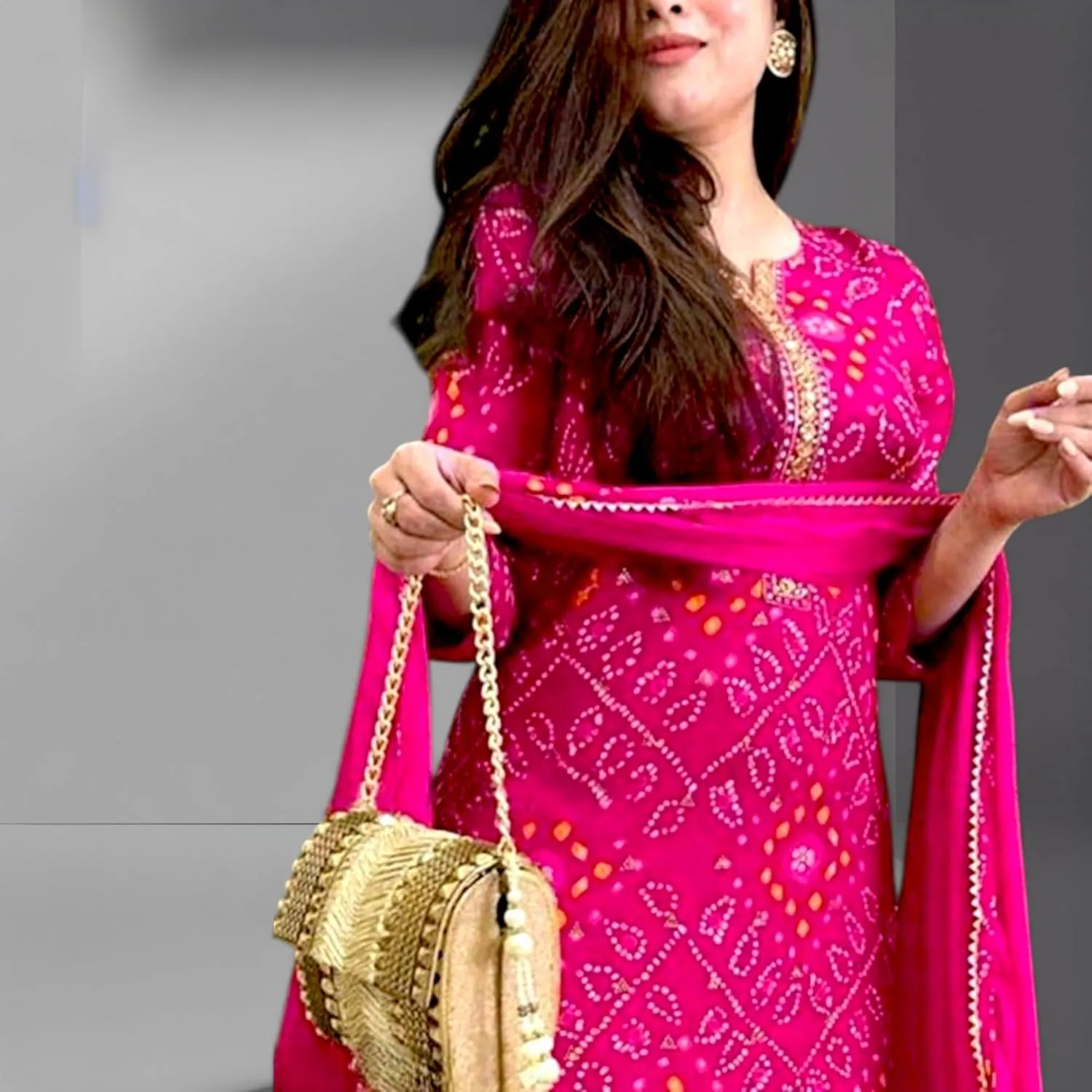 Women's Tunic Dress for Women - Rayon Embroidered Sequence Kurta Set - Indian Straight Kurti with Pant